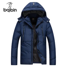 Мужские парки, зимние толстые теплые пальто с капюшоном, мужские теплые пальто, мужская куртка, верхняя одежда, дропшиппинг, высокое качество