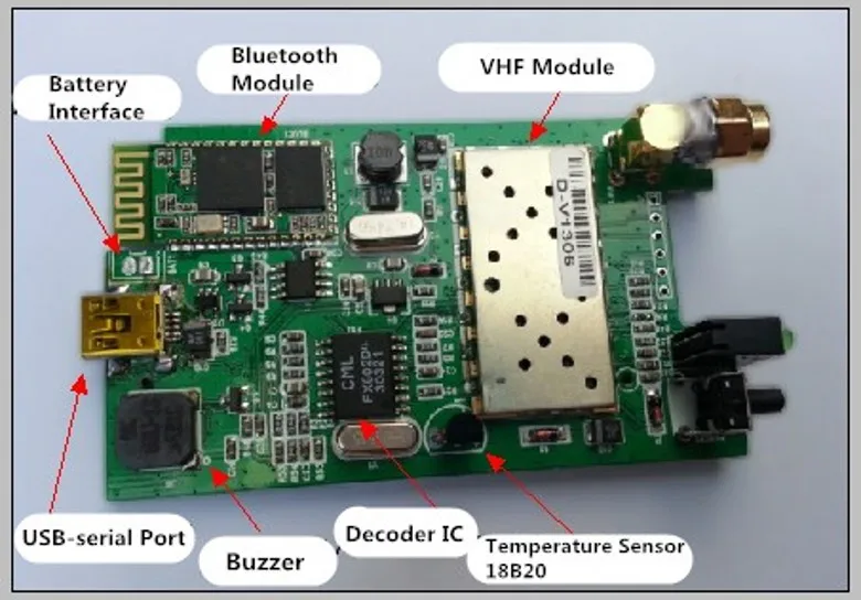 AVRT5 APRS трекер VHF с gps/Bluetooth/термометр/TF карты Поддержка APRSdroid