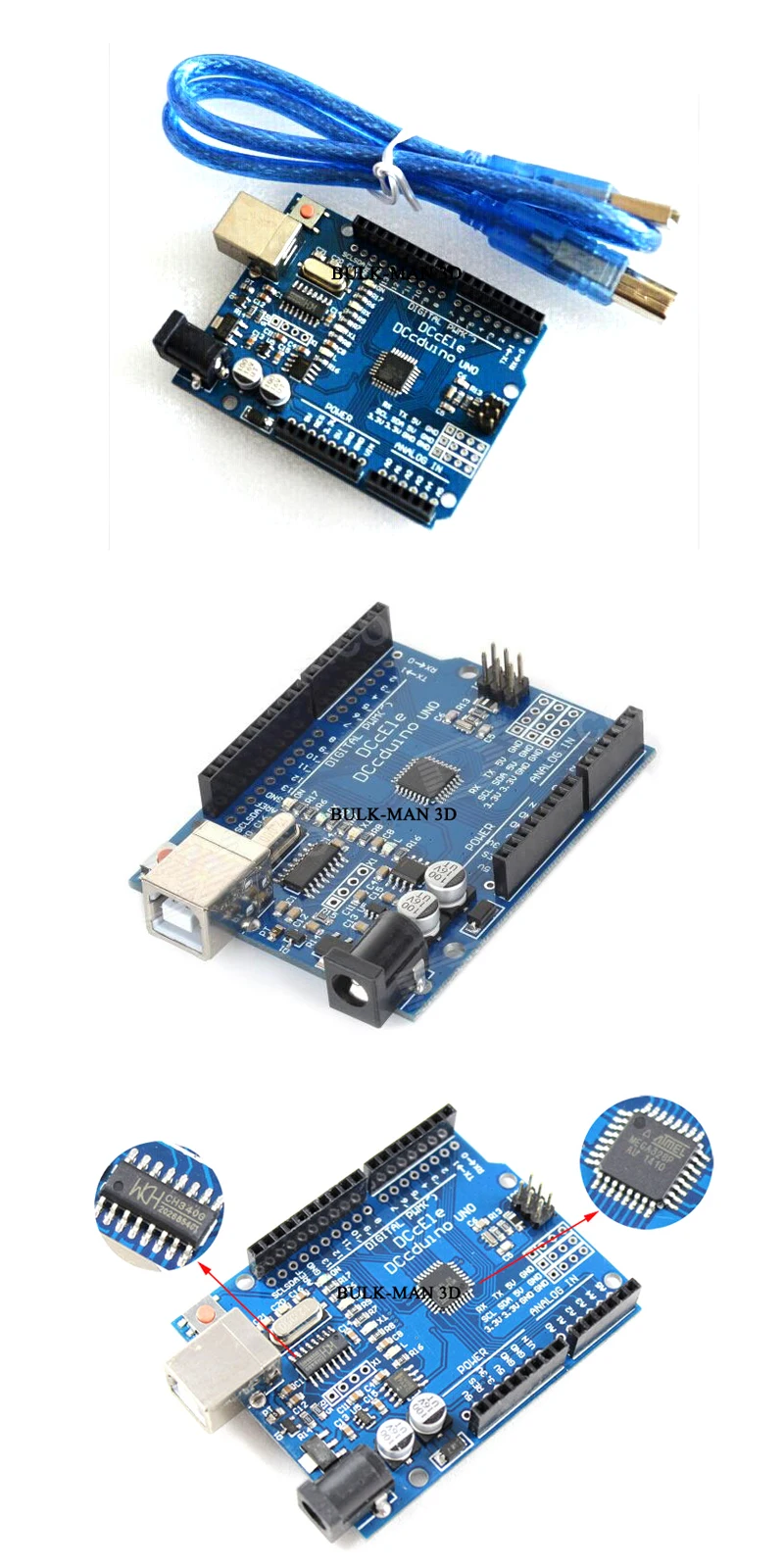 Умная электроника Arduino (Совместимость) UNO R3 с usb-кабелем