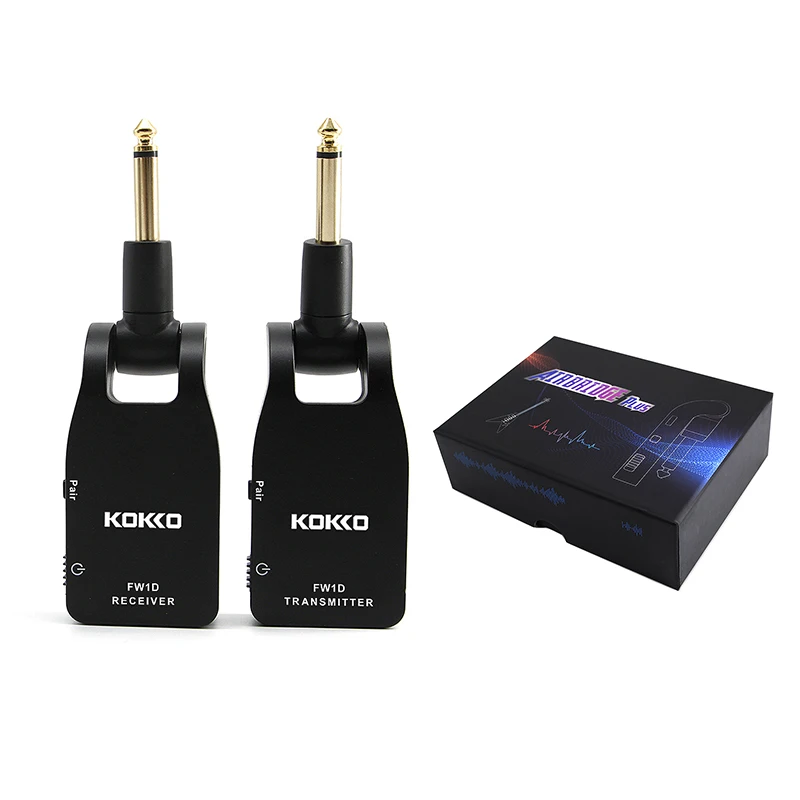 

KOKKO FW1D 2.4 Ghz Guitar Wireless Connection System 280 Degrees Roating Head 24Bit/48KHZ Transmission For Guitar Accessories