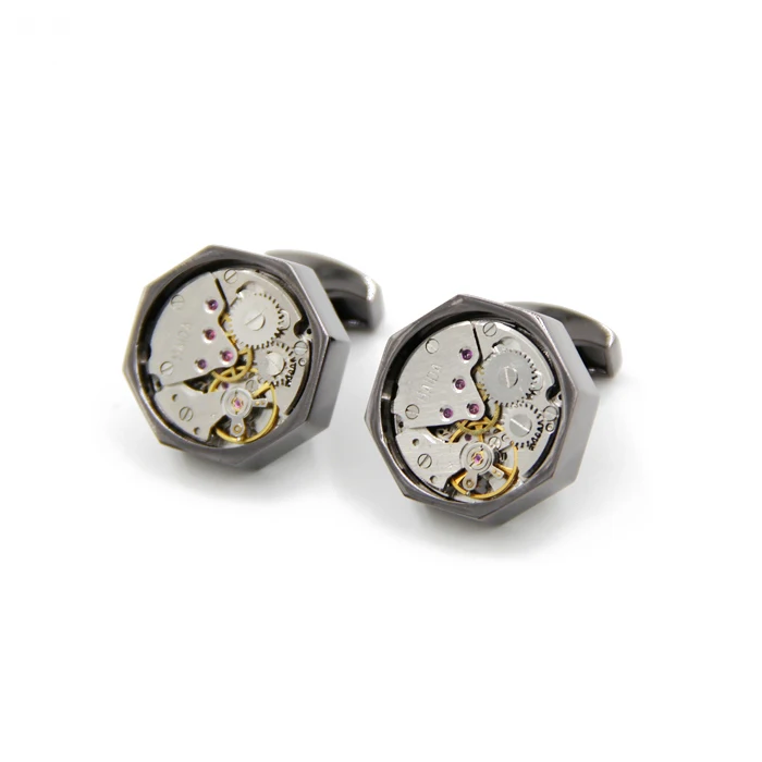 

Free Shipping by DHL Non-Functional New Watch Design Cufflinks Without Crown watch cufflinks mens Gift cuff links wholesale