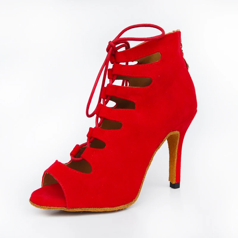

Women Zapatos de baile latino Salsa Ballroom Tango Dancing shoes heel 5CM 6CM 7.5CM 8.5CM Salsa Latin Dance Sandals boots Shoes