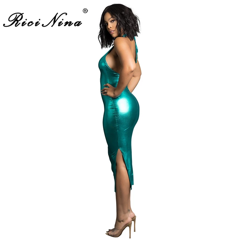 RICININA New Women Dress Woman Halter Sleeveless Off Shoulder Backless Party Club Bandage Long Dress Women Summer Maxi Dress RICININA New Women Dress Woman Halter Sleeveless Off Shoulder Backless Party Club Bandage Long Dress Women Summer Maxi Dress