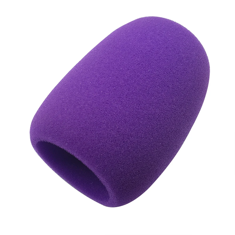 

Purplr Black Soft Foam Microphone Cover Mikrofon Windscreens & Sponge Wireless Wired MIC Accessories 3.8*7.0cm