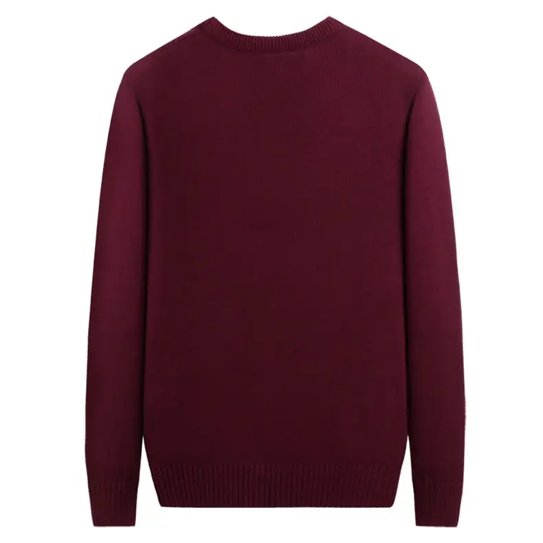 2019 Thicken Cable-Knit Sweater Men Cotton Knitted Crew Neck Men Pullover Autumn Winter Male Sweater MuLS Brand 3XL Dropshipping 02