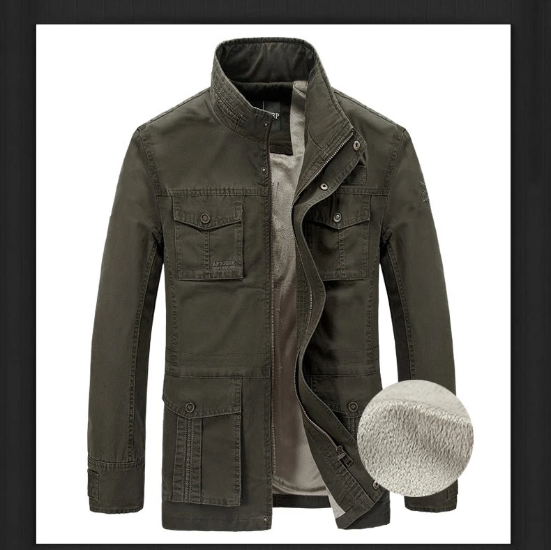 AFS JEEP брендовая мужская куртка, Толстая Теплая Флисовая зимняя мужская куртка, армейские военные куртки, пальто с множеством карманов, Chaqueta Hombre