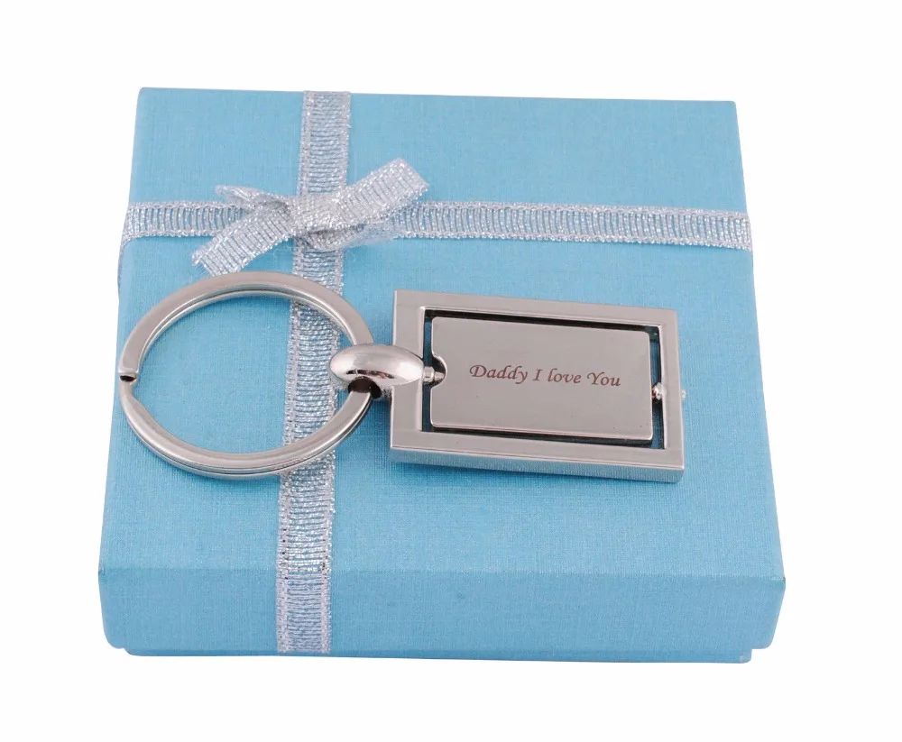 Wholesale Key Rings At 10.06, Get New Silver Rectangle Keychain