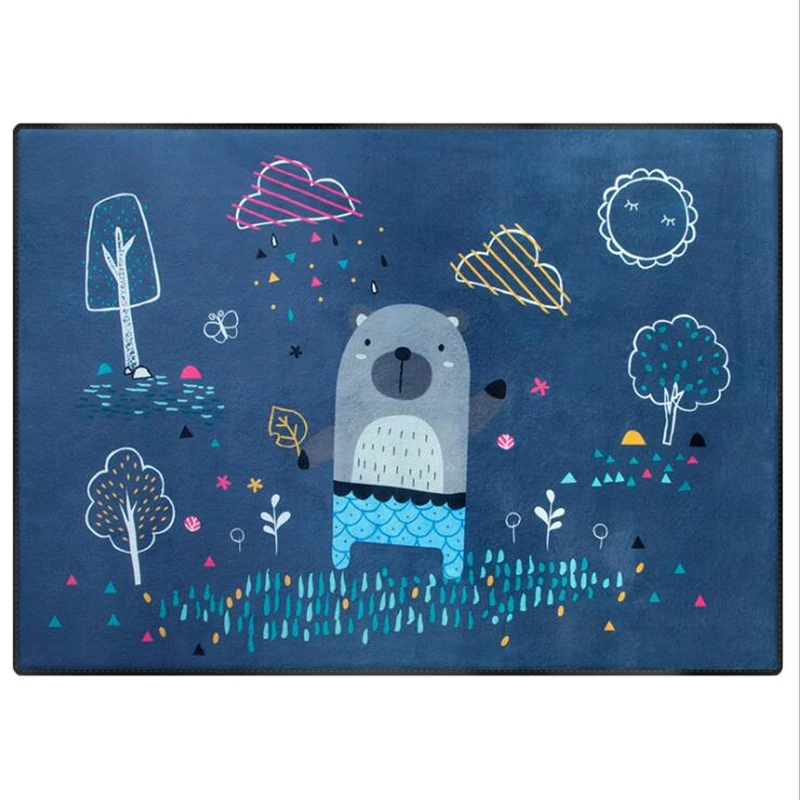 

150X200cm Polyester Thicker Soft Carpets For Living Room Kid Room Rugs Home Carpet Floor Door Mat Children Room Climb Area Rug