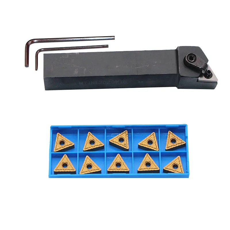 

1 piece MTJNR2020K16 tool holder MTJNR1616H16 carbide blade 10pcs TNMG160408 CNC lathe tool set