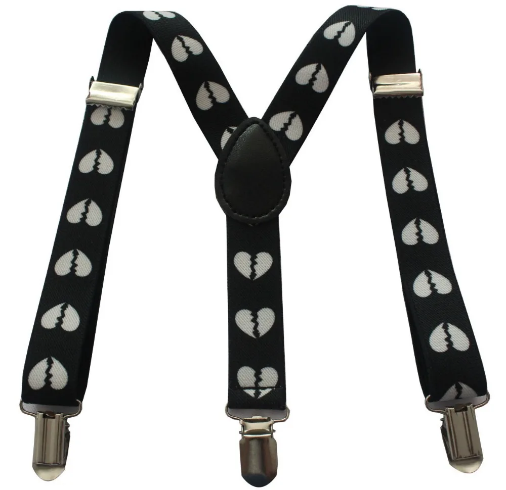 Free Shipping 2018 New Fashion Adjustable Kids Black Broken Love Heart