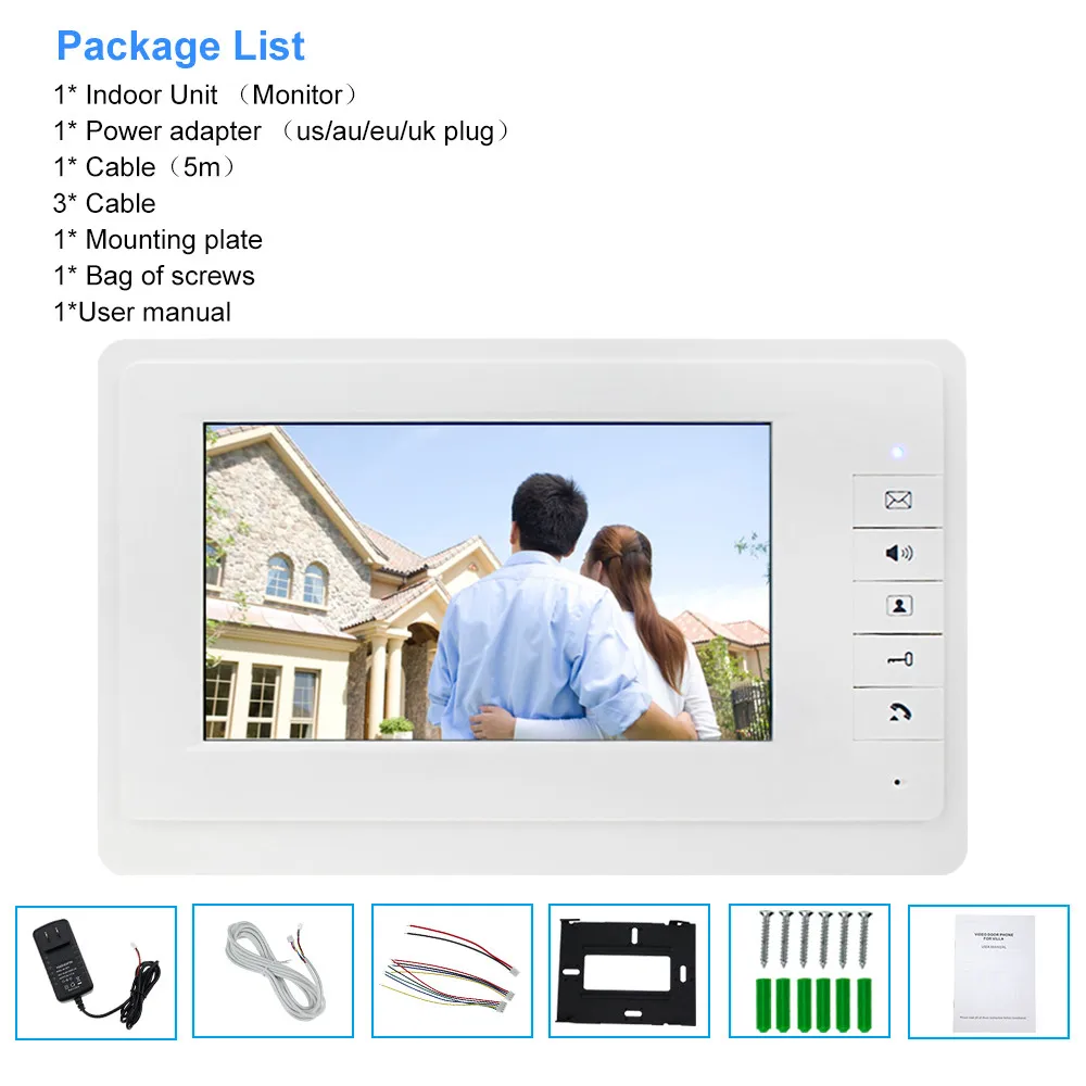 Домофон OBO Hands 7 ''TFT LCD с цветным экраном устройство для помещения 25 мелодий