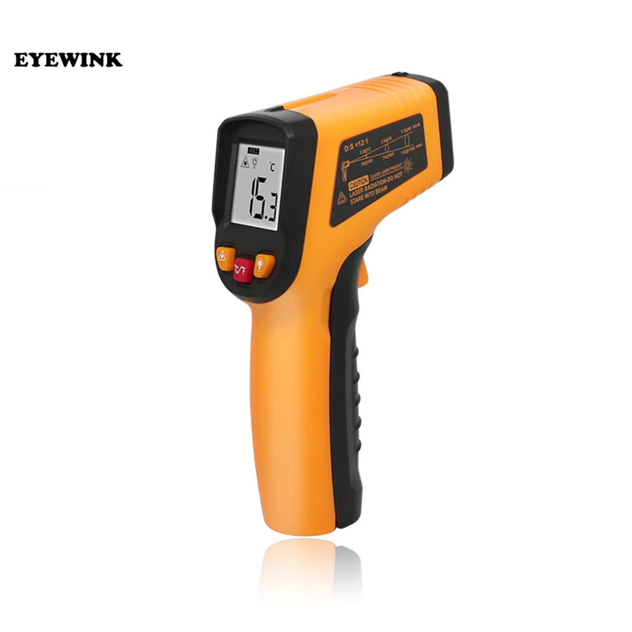 

Non-Contact Laser LCD Display IR Infrared Digital C/F Selection Surface Temperature Thermometer Pyrometer Imager