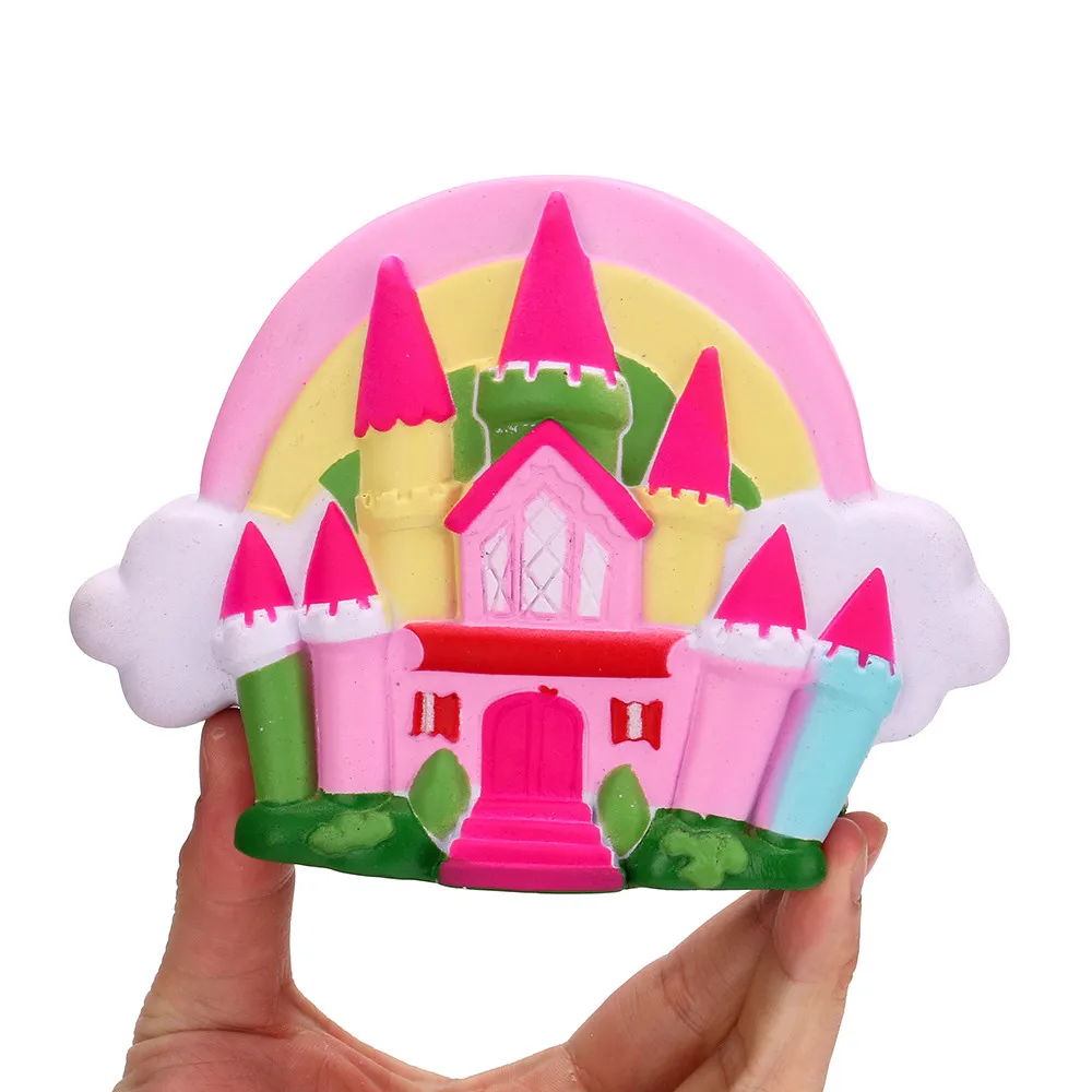 1 шт. игрушка-давилка Kawaii очаровательная игрушка медленно поднимающийся мультяшный сказочный замок Ароматические рельефные игрушки подарки сжимаемая игрушка для детей C625
