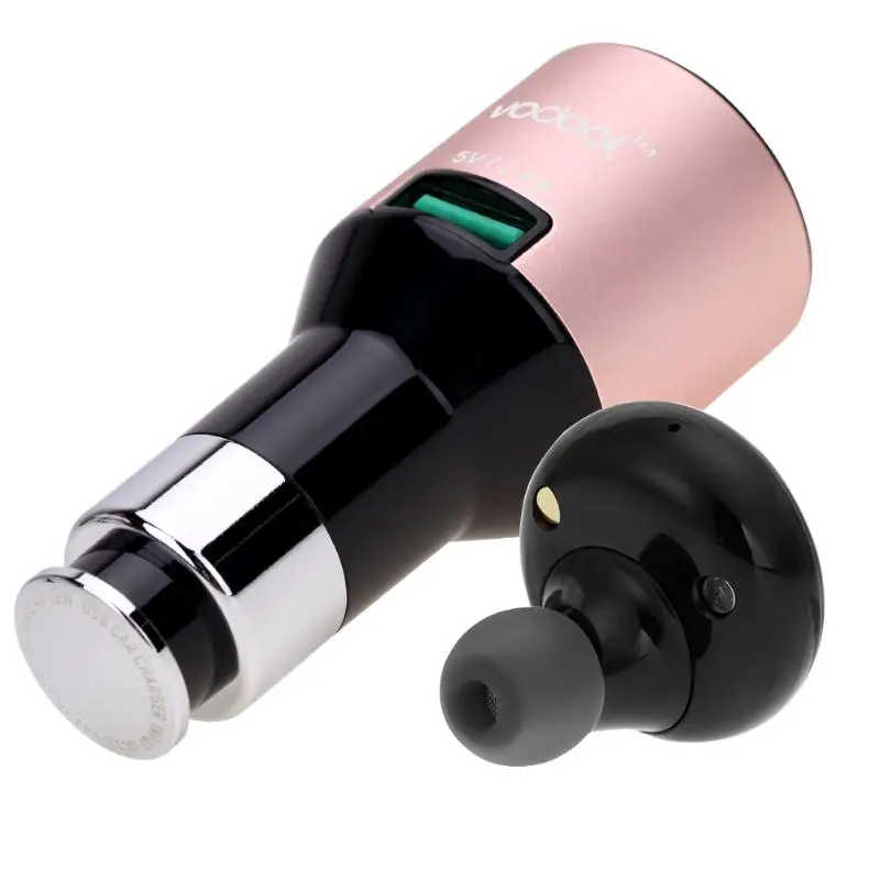 

VODOOL F-458 Car Bluetooth Headset Car Charger Blutooth 4.0 Heaphone for Mobile Phones Car Accessories