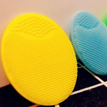 Мини Мягкая силиконовая Очищающая щетка для лица, уход за лицом, отшелушивающая щетка для удаления черных точек, спа-скраб для кожи, массажный инструмент