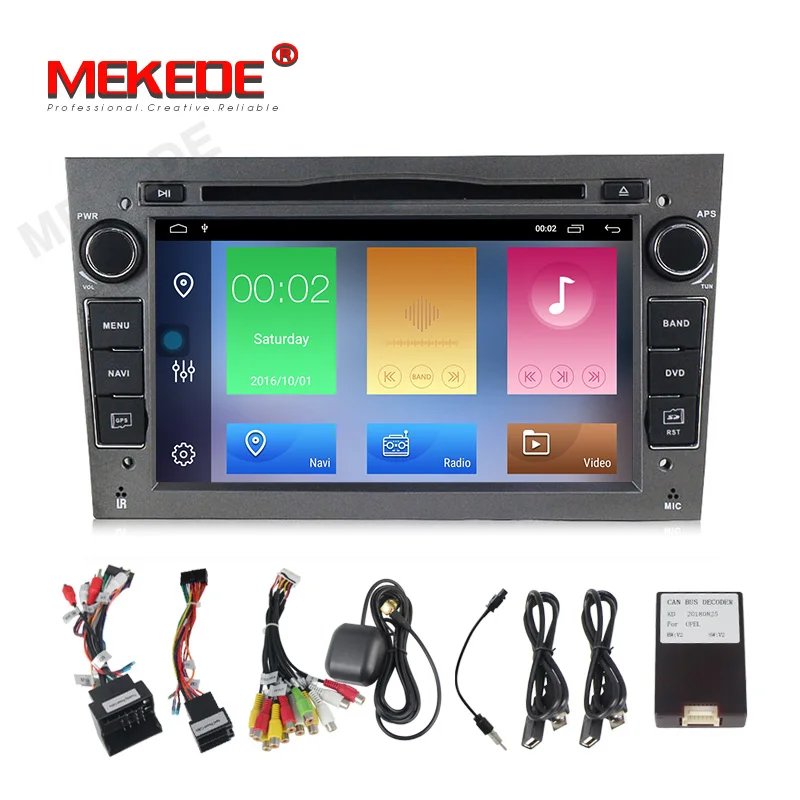 

MEKEDE 7"2Din Android 9.1 Car multimedia player For Opel Astra Vectra Antara Zafira Corsa Car DVD Radio GPS Navigation+16G MAP