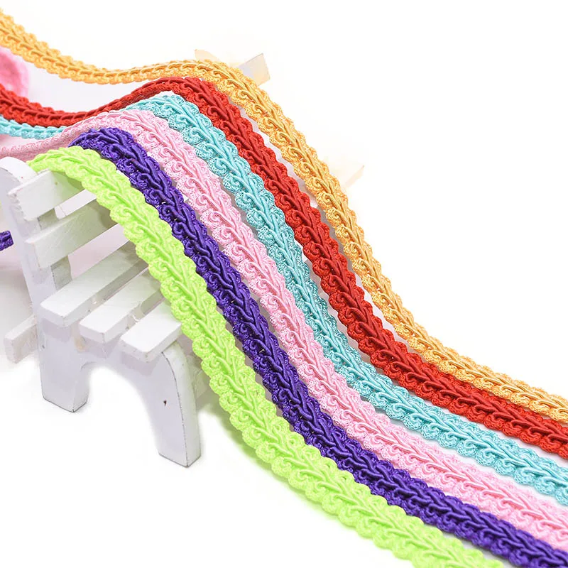10 м/лот 1,2 см многоцветный кружевной лентой отделка сороконожка плетеная лента ткань ручной работы сделай сам швейная фурнитура