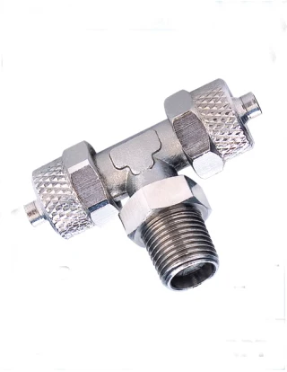 

tube 6mm-M5 BSP thread Swivel Male Run Tee pneumatic brass Rapid Fittings For Plastic Tube tube RPT6-M5
