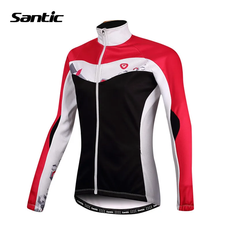 Santic Cycling Thermal Jersey Women Cycling Jersey Spring Cycling Clothing Full Sleeve Bike Bicycle Cycling Jersey LC01041