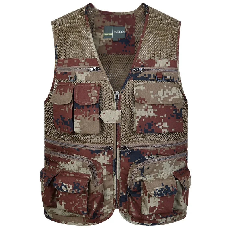 

Summer Mesh Breathable Quick Dry Photography Fishing Vest Outdoor Camping 58