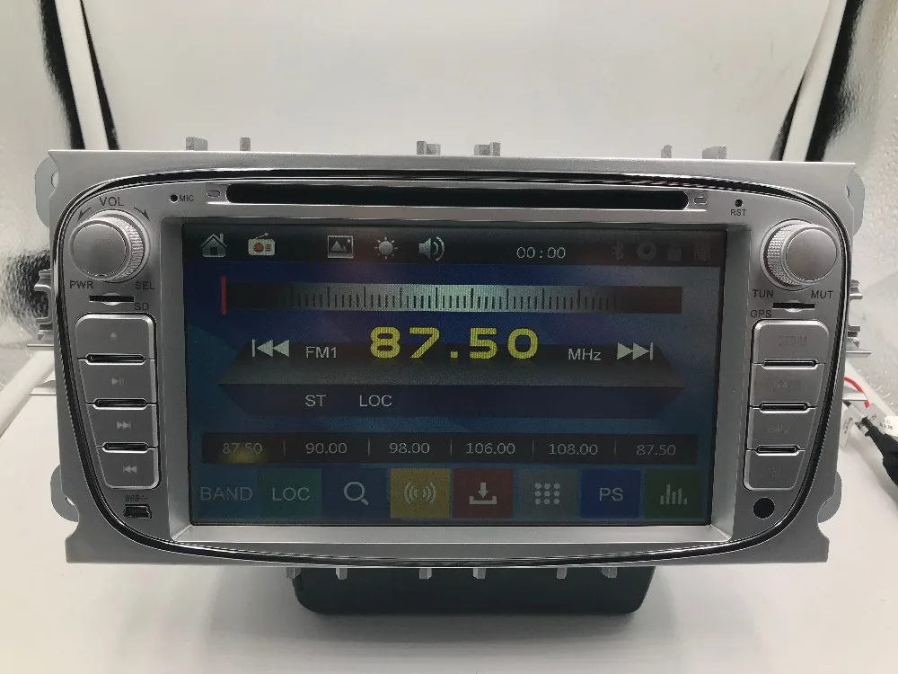 BYNCG 2Din 7 дюймов Автомобильный DVD плеер для FORD FOCUS 2 MONDEO S MAX 2008 2011 с картой радио camer GPS
