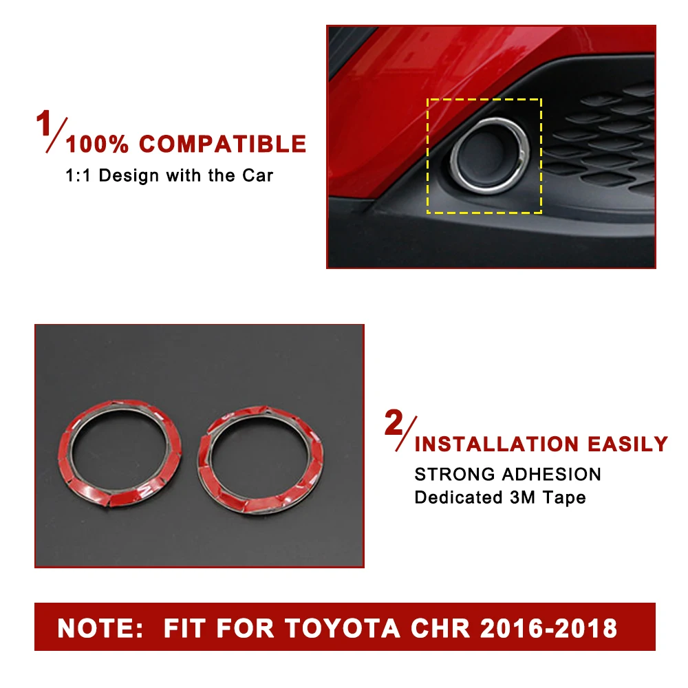 Для Toyota C HR CHR 2016 2017 2018 аксессуары для автомобиля передний задний противотуманный