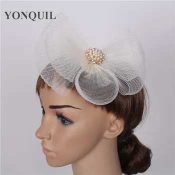 

Free shipping beige&black high quality fasinctor hats very nice bridal hair accessories women's Grand Event New Year headwear