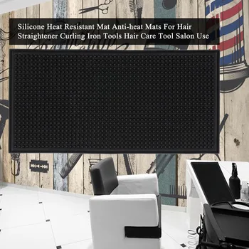 

Silicone Heat Resistant Mat Anti-heat Mat For Hair Straightener Curling Iron Tools Silicone Insulation Pad Hair Care Tool Salon