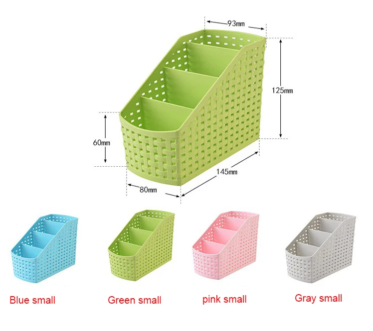 Держатель для канцелярских принадлежностей, четыре отделения пластиковый ротанга плетеный стол органайзер хранение держатель для