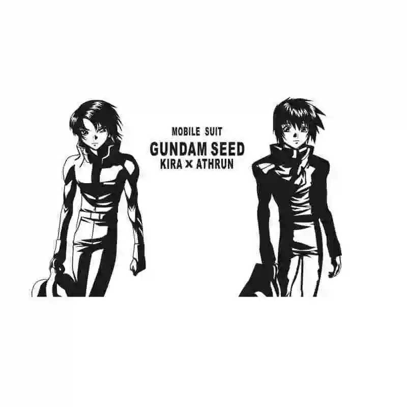 Pegatina GUNDAM Sticker Anime Cartoon Car Decal Sticker Vinyl Wall Stickers  Decor Home Decoration