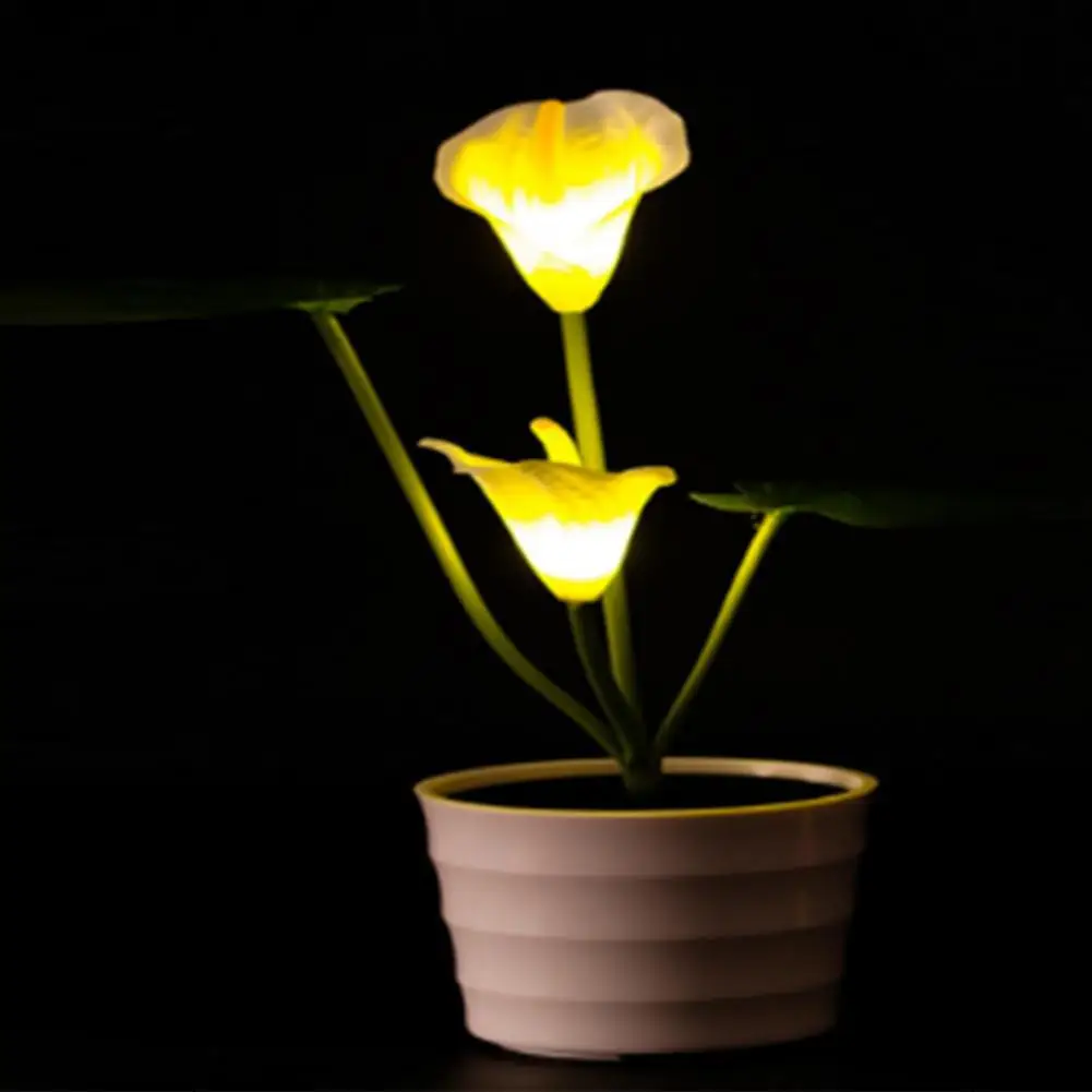 

AKDSteel LED Solar Powered Horseshoe Pots Flower LED Light Night Lamp Water-resistant Light Control Outdoor Garden Landscape