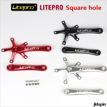 

Litepro Bicycle Crank Folding road Bike Crankset 170mm Crank arm Square Crankset BCD 130mm Cycling Parts