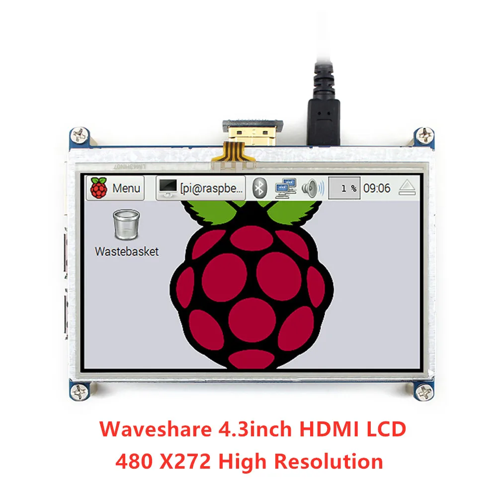 Waveshare 4 3 дюймов HDMI lcd резистивный сенсорный экран планшет 480*272 предназначен для