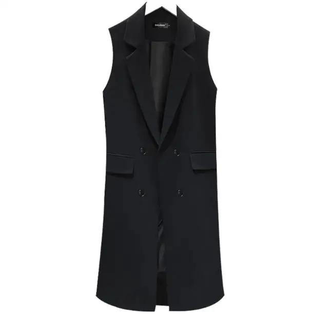 

Classic Style Long Suit Vest Women Spring plus size 2XL