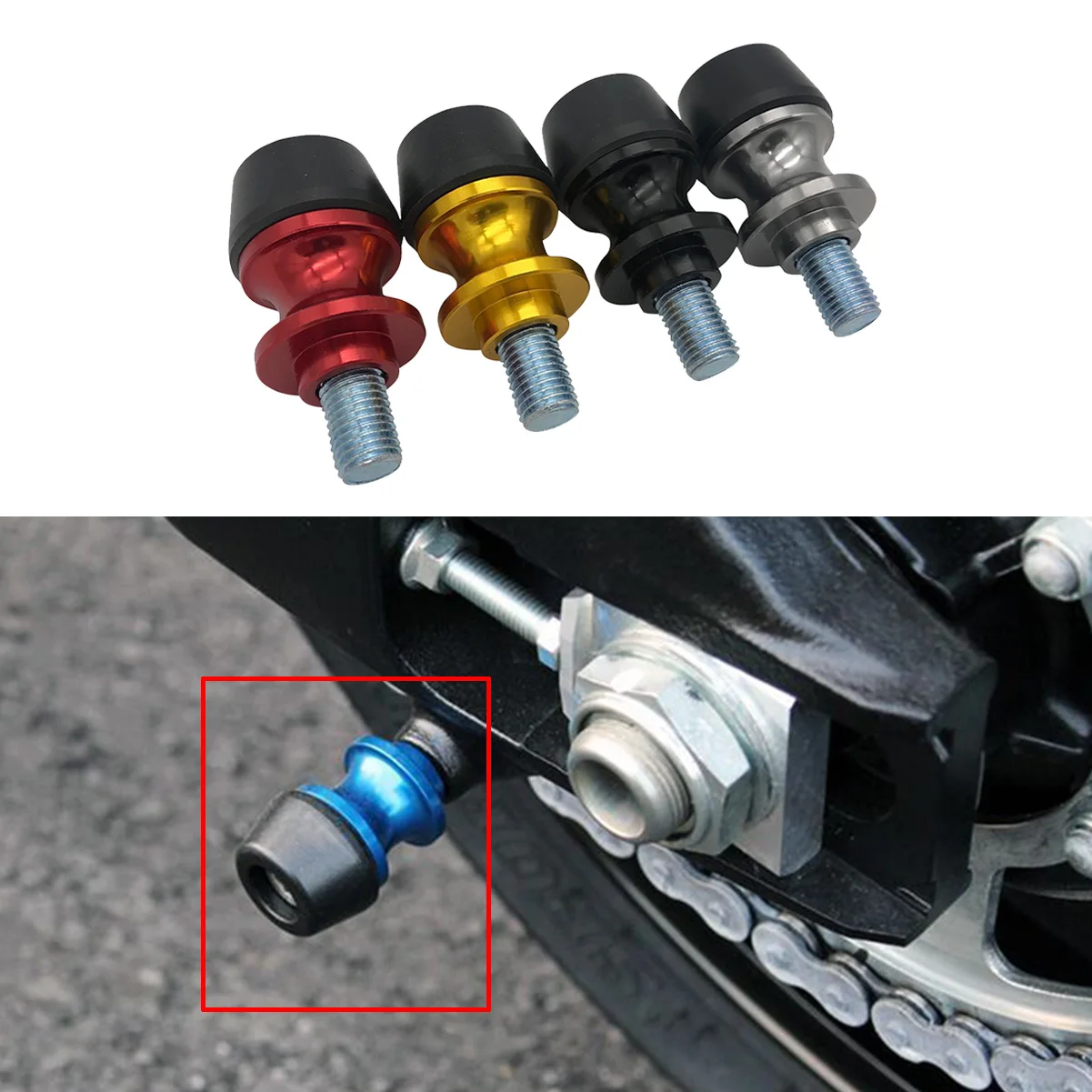 

For YAMAHA YZF R3 CNC Motorcycle Accessories Swingarm Spools Slider 6mm Swing arm Stand Screws YZF-R3 2014-2016 2017 2018 2019