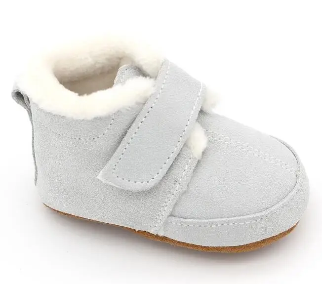 Зимние детские ботинки наивысшего качества с теплым мехом; детские мокасины из натуральной кожи с твердой резиновой подошвой; детские ботинки для мальчиков