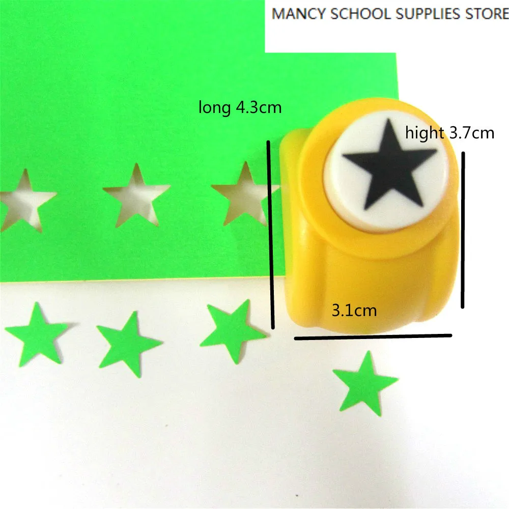 Звезда 17 мм бумажная печать резак для карт скрапбукинга формирователь Средний тиснение устройство отверстие дети ручной работы ремесло удар Cortador De Papel