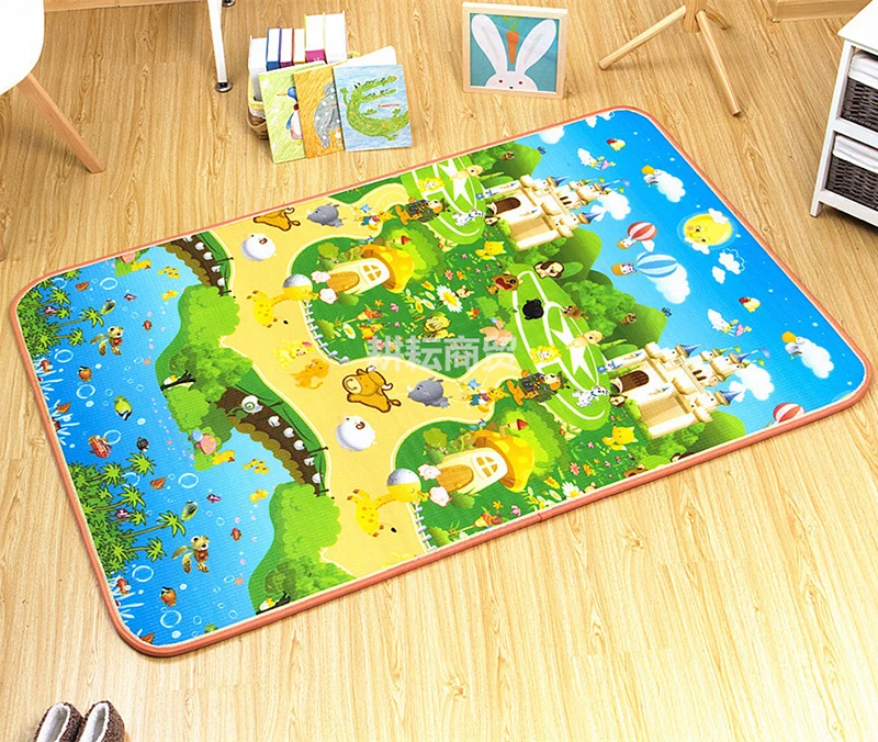 Baby Play Mat 200x180x2cm Developing Mat for Children Tapete Infantil Waterproof Two Sides Soft Children Foam Puzzle Carpet  (6)