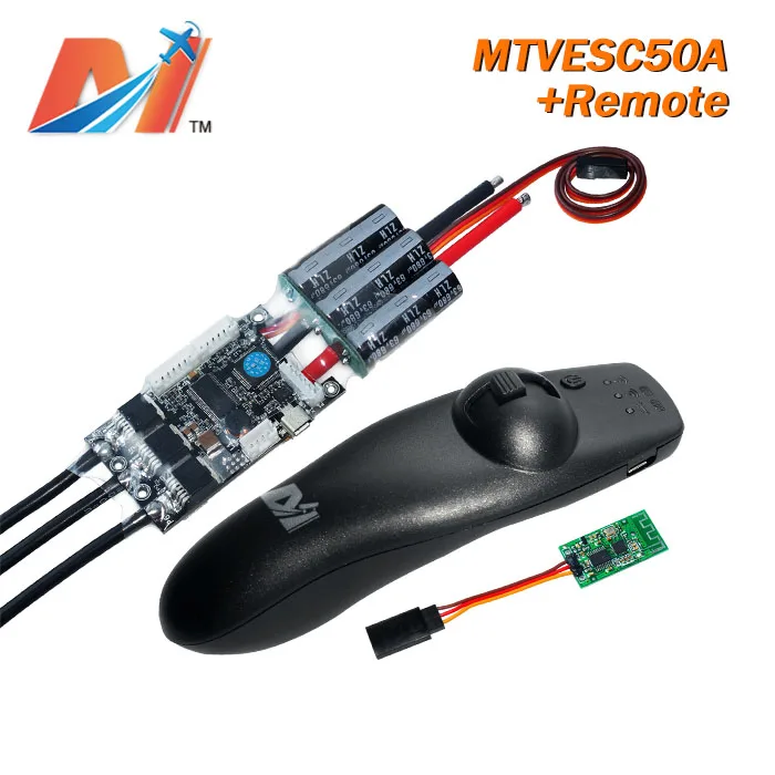 

Maytech longboard skateboard remote controller with receiver and SuperESC based on VESC ESC 50A at 12lipos