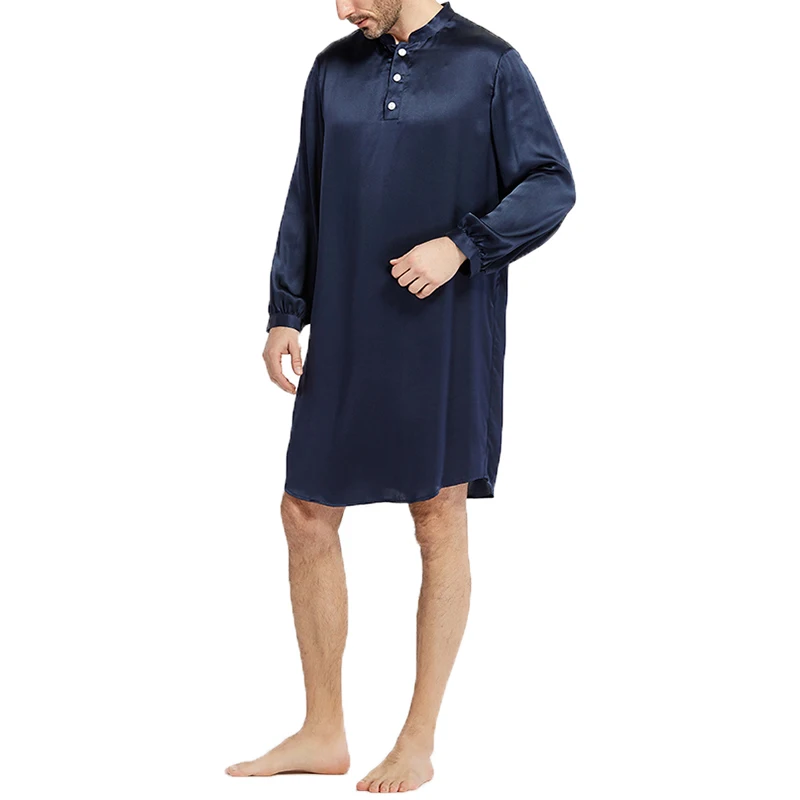 Удобные шелковые атласные мужские халаты пижамы длинный халат Lounge Arabe Kurtas костюмы Платье домашнее платье мусульманская мужская одежда