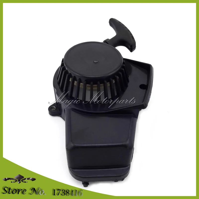Черный пластиковый Dirt ATV Pull Starter Recoil для 47cc 49cc 2 тактный двигатель Minimoto Pocket Bike Mini Moto