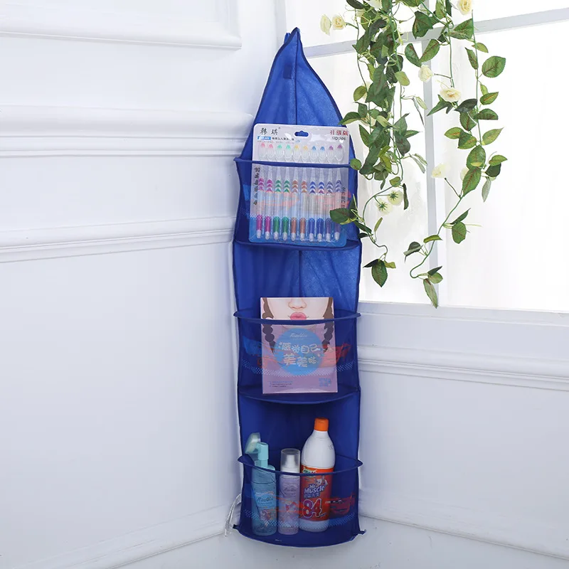 hot 3 Shelf Hanging Toy Organizer Toys Bag Storage Net Mesh sundries