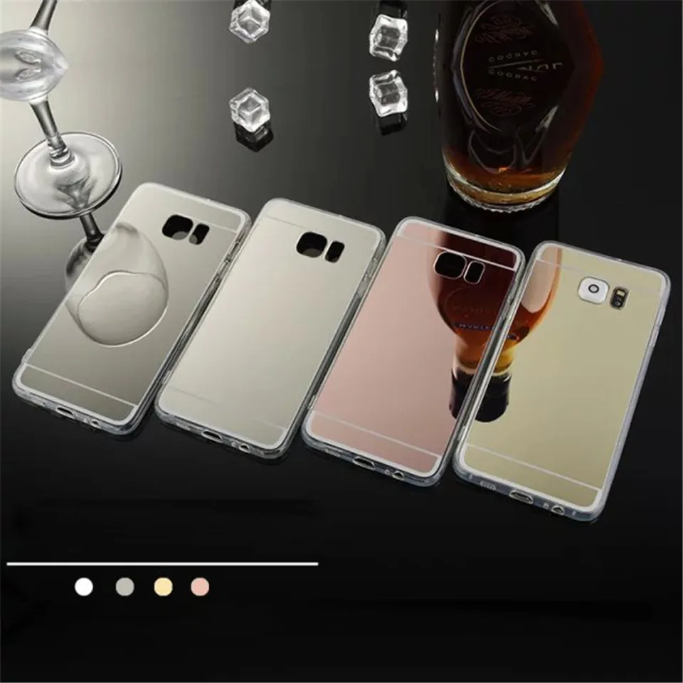 Гибридный мягкий зеркальный из ТПУ чехол для samsung Galaxy S7 край S8 плюс J3 J5 J7 2016 2017