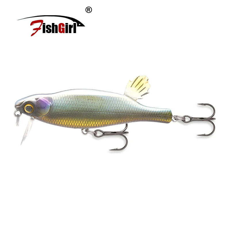 

Pesca 2018 Peche Isca Artificial Bait Fishgirl Brand Fishing Lure 85mm 12.2g Floating Minnow Fishing Wobblers Lifelike Dead Fish