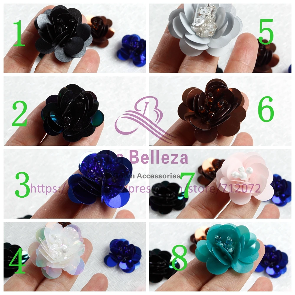 La Belleza красивые зеленые розы/розовые/белые/коричневые/зеленые жемчужные блестки