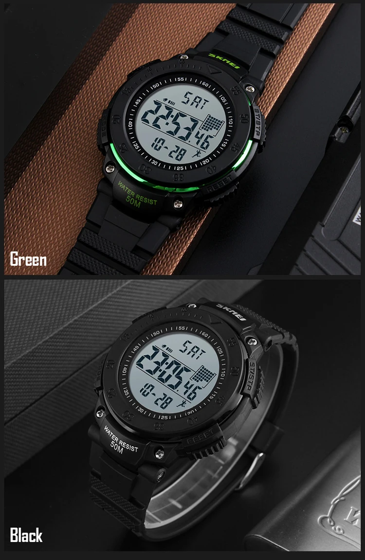 SKMEI бренд 1238 мужские спортивные электронные часы 3D шагомер многофункциональные водонепроницаемые светодиодные цифровые наручные часы Relogio Masculino