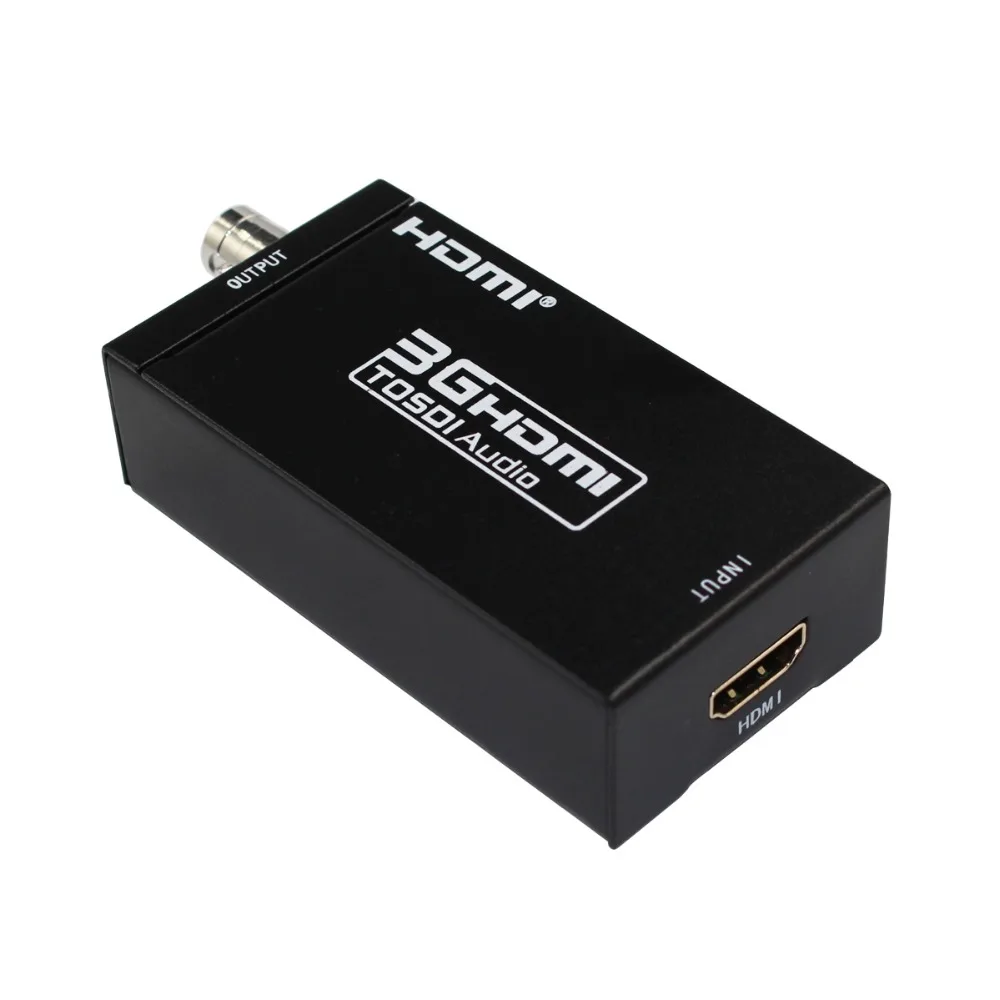 

1080p to 3G-SDI 720p/1080i to HD-SDI 480i/576i to SD-SDI Converter Adapter 3G HDMI to SDI Converter Adapter With EU Power Supply