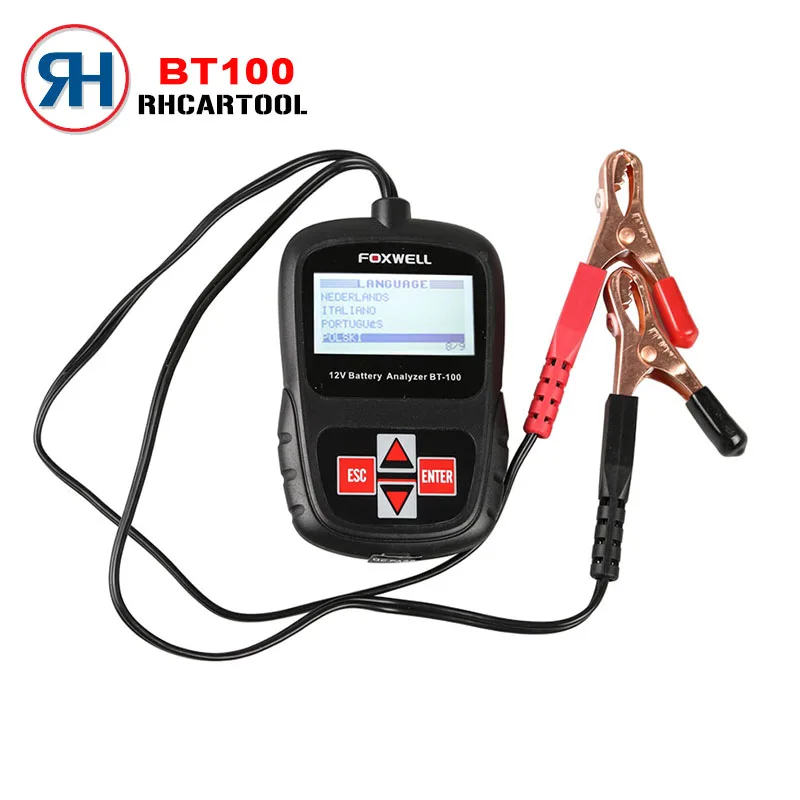 imágenes para Venta caliente Car Styling FOXWELL BT100 12 V Probador de La Batería Del Coche para Inundados, JUNTA GENERAL de ACCIONISTAS, GEL BT 100 12 Voltios Batería CCA Analizador Envío Gratis imágenes para Venta caliente Car Styling FOXWELL BT100 12 V Probador de La Batería Del Coche para Inundados, JUNTA GENERAL de ACCIONISTAS, GEL BT 100 12 Voltios Batería CCA Analizador Envío Gratis