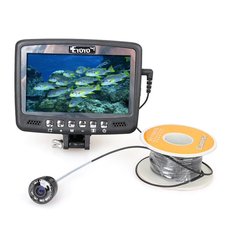 

Eyoyo Original 1000TVL Underwater Ice Fishing Camera Fish Finder 30M Cable 4.3'' Color LCD Monitor 8pcs IR LED