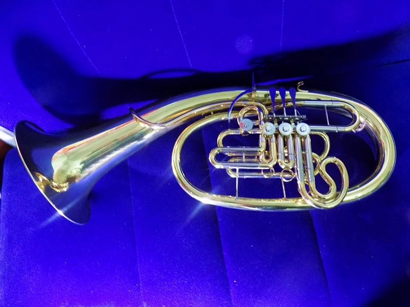 F/Bb Wagner Horn Lacquer Yellow brass french horn musical instruments professional with Case and